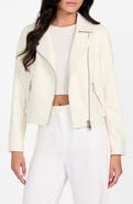 GUESS Miko Faux Leather Moto Jacket