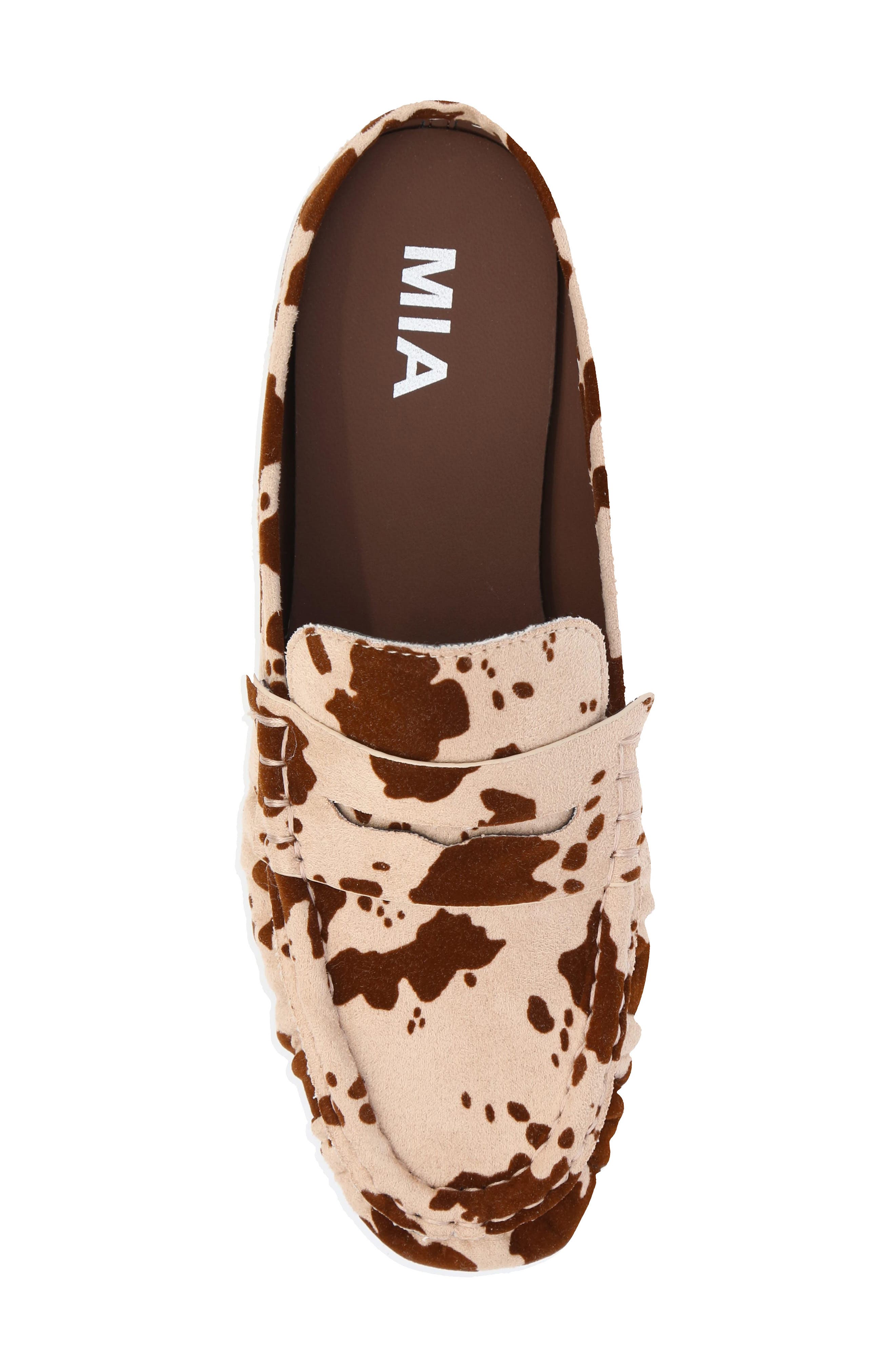 Bridgetta Penny Mule, Alternate, color, BROWN COW