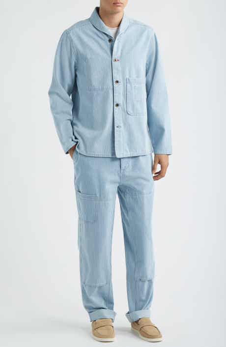 Shepherds Organic Cotton Hickory Stripe Shirt Jacket