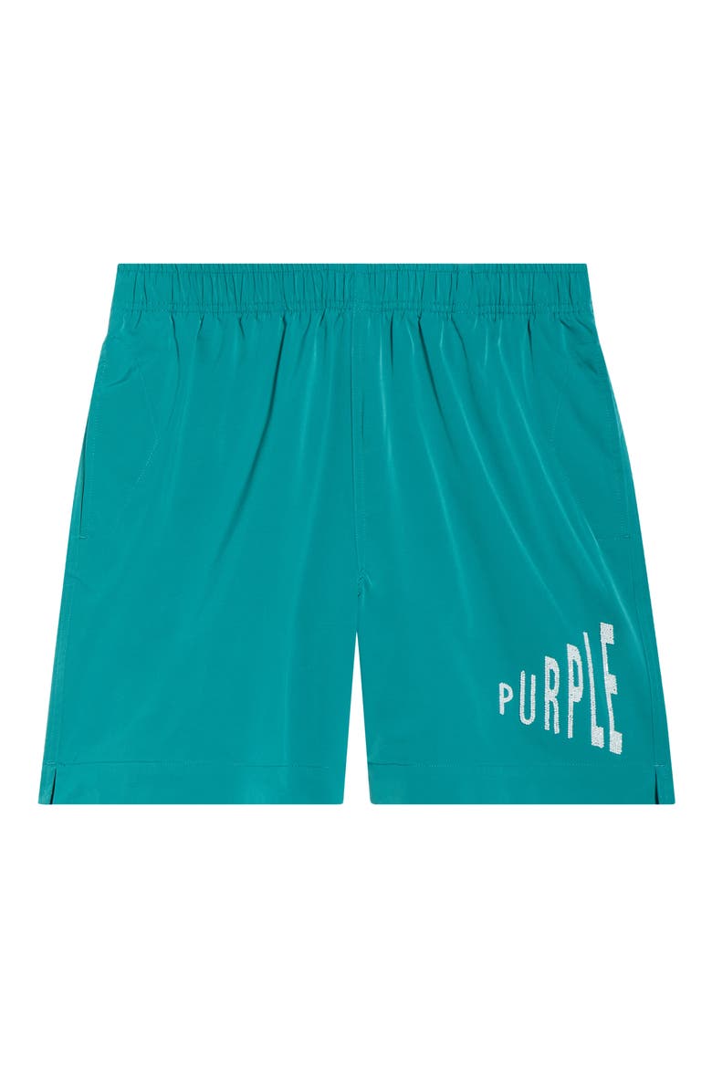 Amplified All Around Water Repellent Drawstring Shorts, Alternate, color, GREEN
