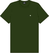 Dalix Mens Lil Heart Midweight Cotton Tee