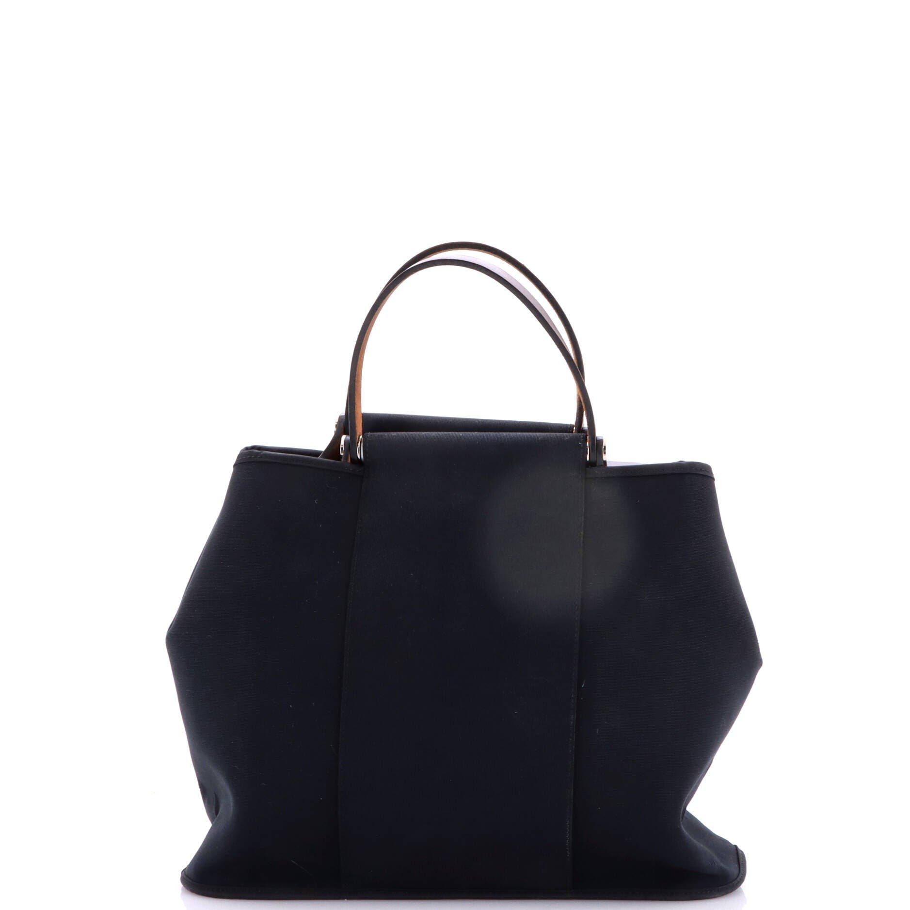 Cabag Handbag Toile and Leather 32, Alternate, color, Black