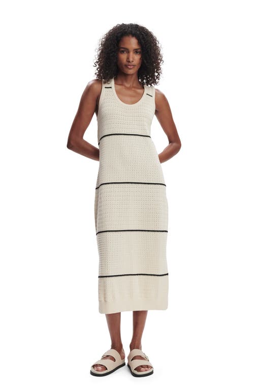 Varley Scott Scoop-neck Midi Dress In Nude
