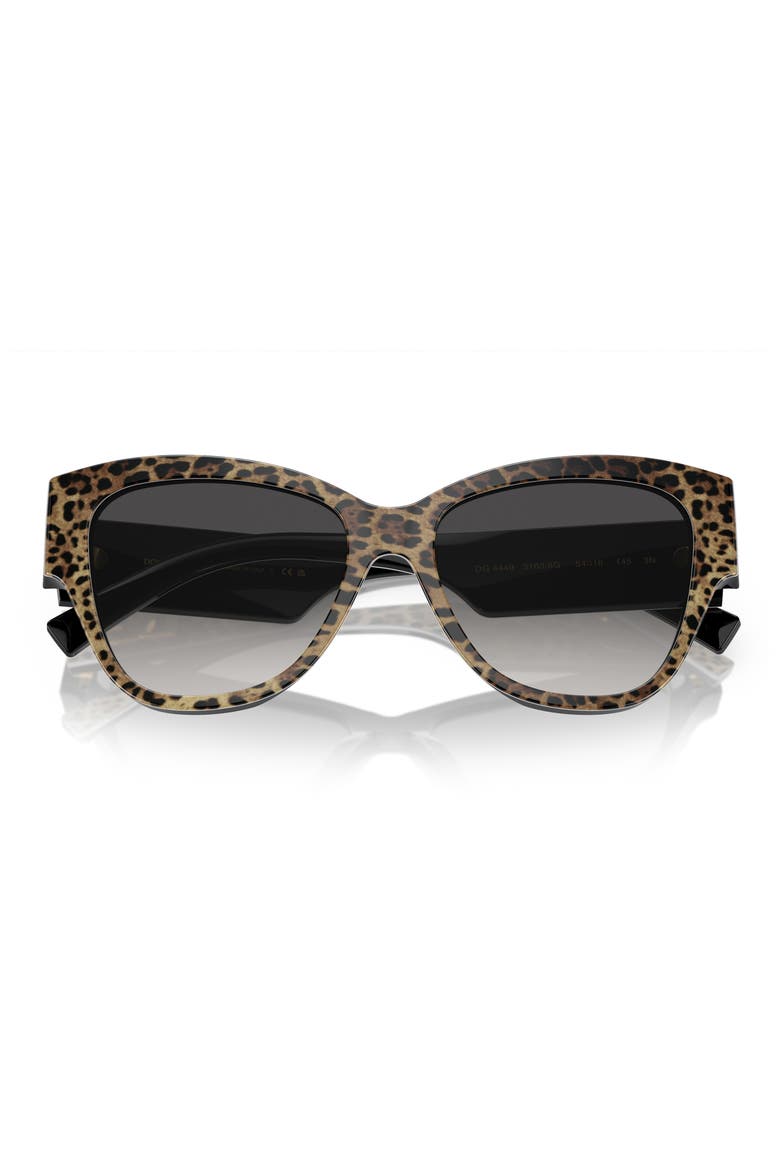 54mm Gradient Butterfly Sunglasses, Alternate, color, BROWN BLACK / GREY GRADIENT