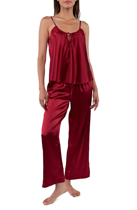 Elsey Dot Jacquard Pajama Set