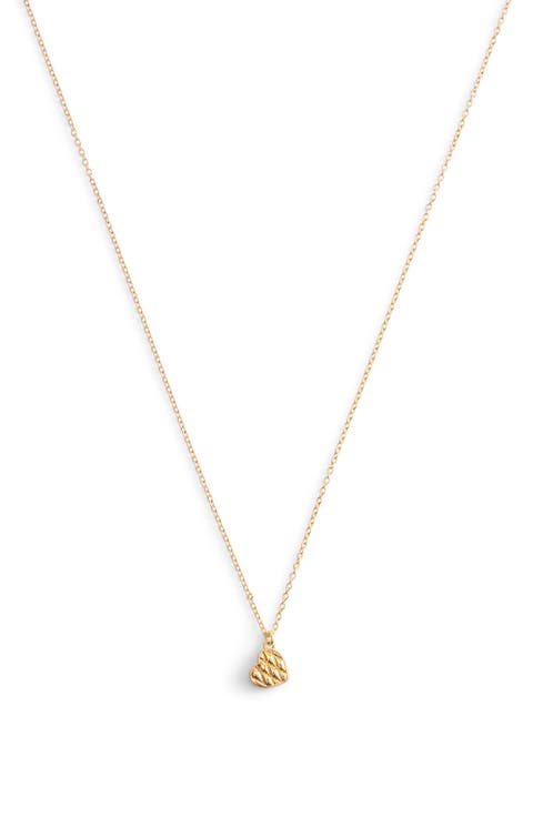 Quilted Heart Pendant Necklace
