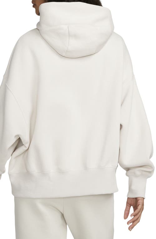 Nike Sportswear Phoenix Fleece Pullover Hoodie In White