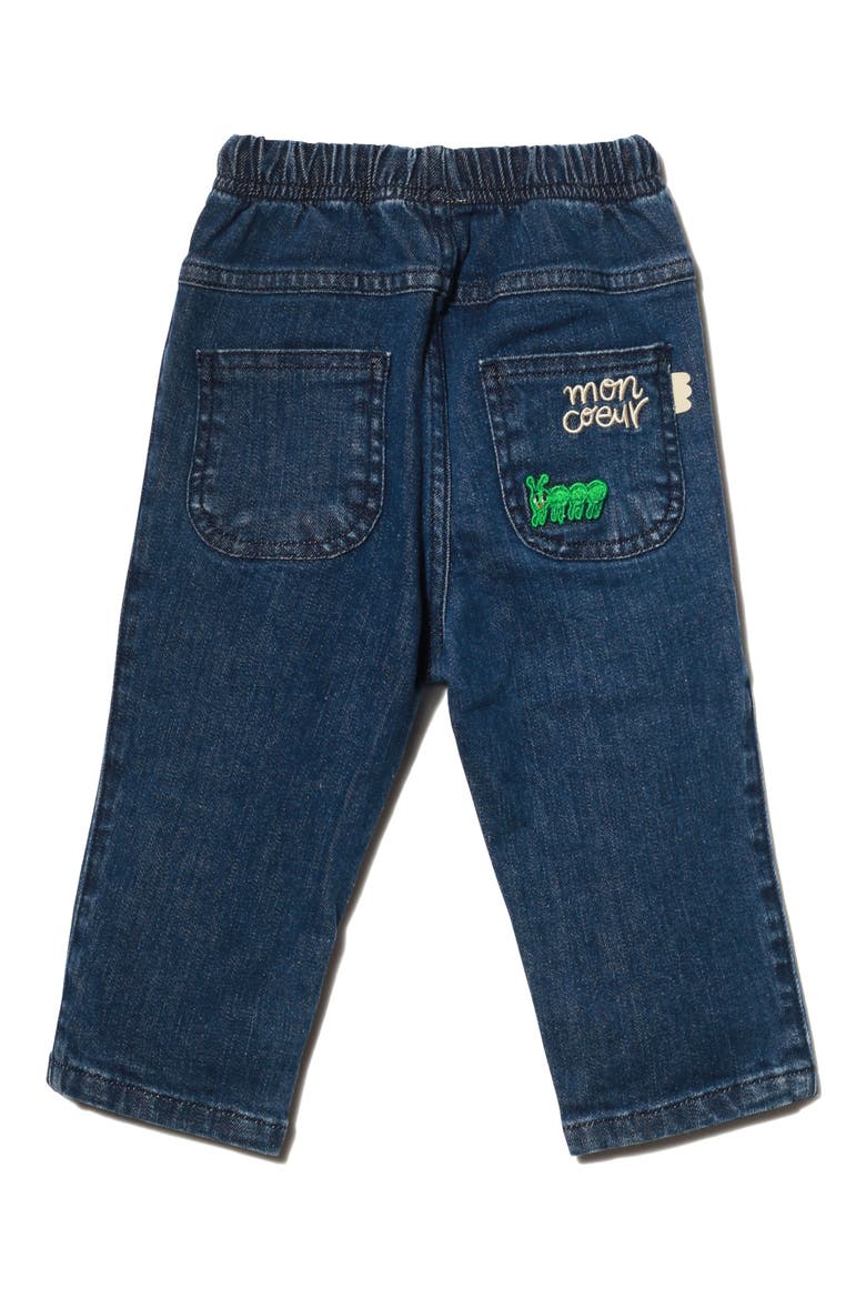 Patch Denim Joggers, Alternate, color, DENIM/ GREEN