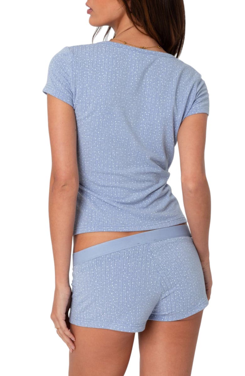 EDIKTED Lorelei Pointelle Henley, Alternate, color, 