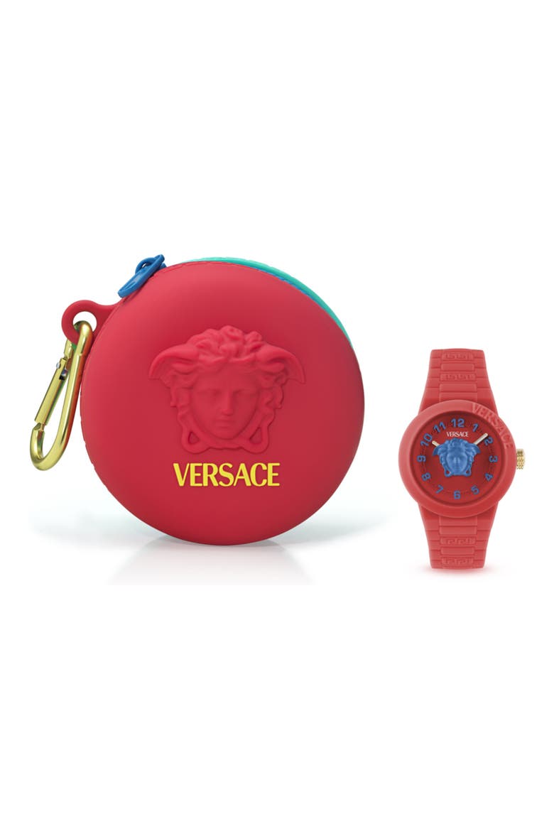 Kids' V-Pop Silicone Strap Watch, 34mm, Alternate, color, RED
