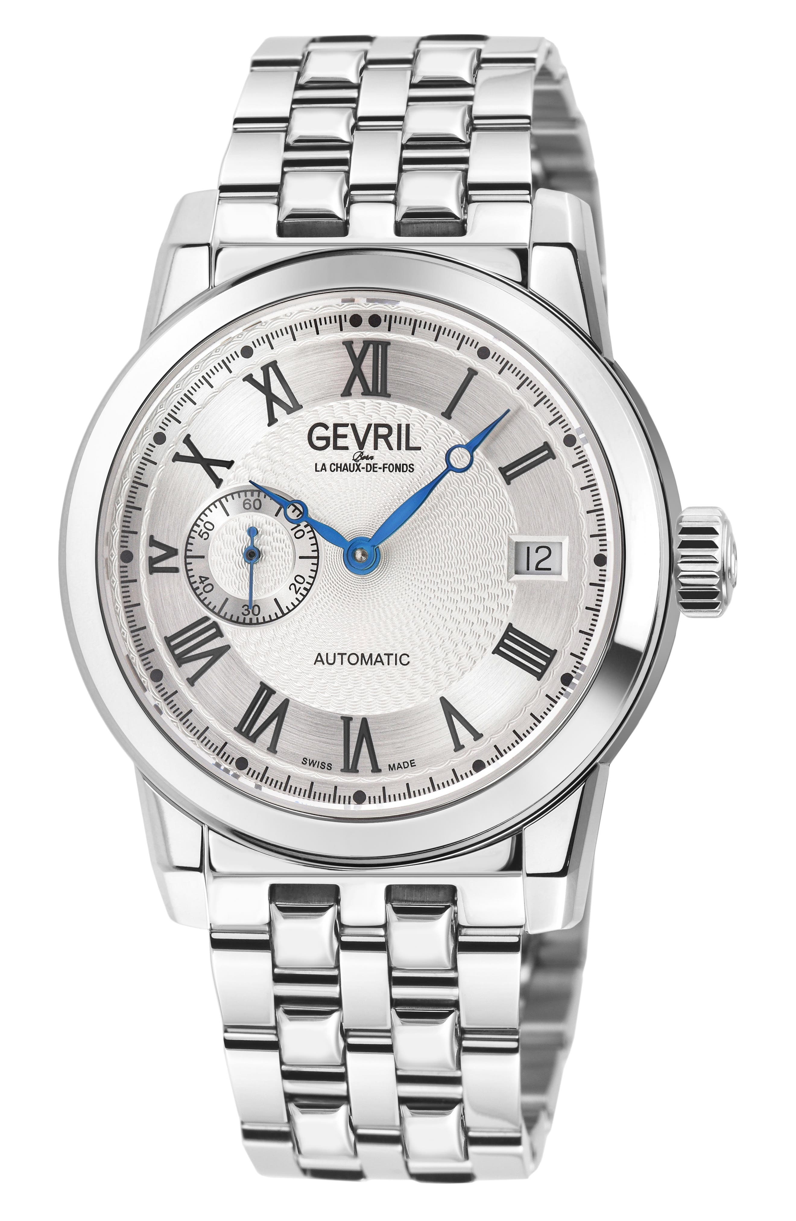 GEVRIL Madison Automatic Bracelet Watch, 39mm