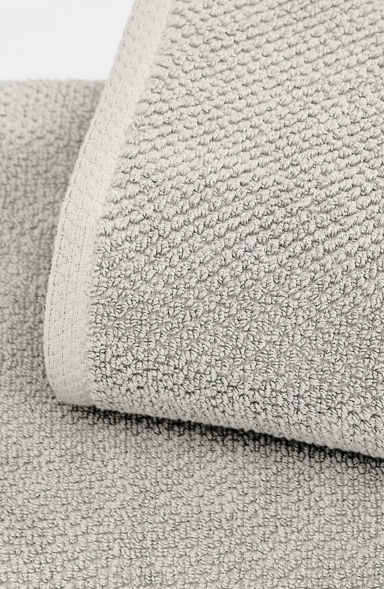 Woven & Weft Textured Single Bath Towel, Alternate, color, Light Grey