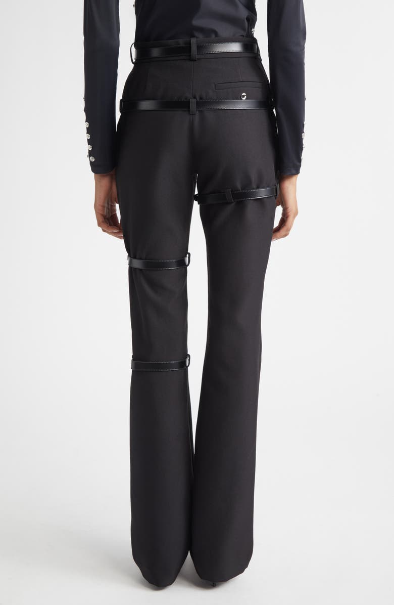 Coperni Multibelt Straight Leg Pants, Alternate, color, Black