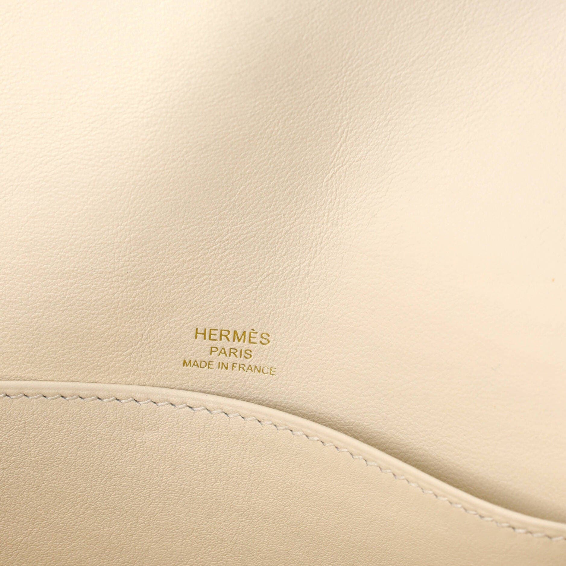 Pre-Owned Hermes Geta Bag Chevre Mysore, Alternate, color, Nata