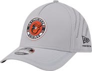 New Era Men's New Era Gray Baltimore Orioles Patch 39THIRTY A-Frame M-Crown Perforated Flex Hat