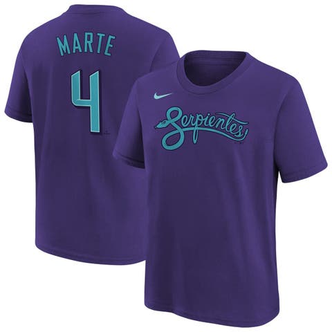 Youth Nike Ketel Marte Purple Arizona Diamondbacks Fuse City Connect Name & Number T-Shirt