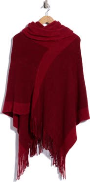 Nanette Lepore Cowl Neck Knit Poncho