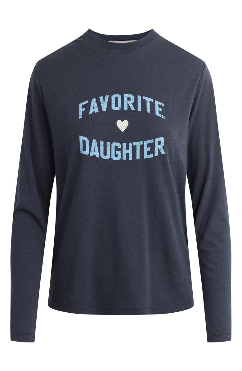 Favorite Daughter The Favorite Daughter Long Sleeve Graphic T-Shirt, Alternate, color, Navy/ Light Blue