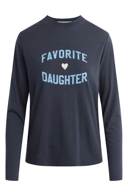 Favorite Daughter The Long Sleeve Graphic T-shirt In Blue