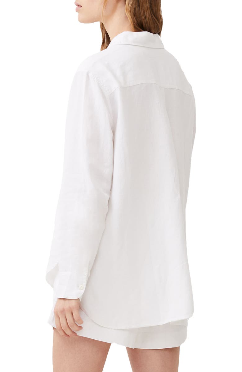 French Connection Oxford Boyfriend Button-Up Shirt, Alternate, color,