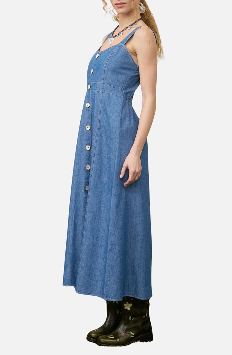 Blu Pepper Denim Midi Dress, Alternate, color, Denim