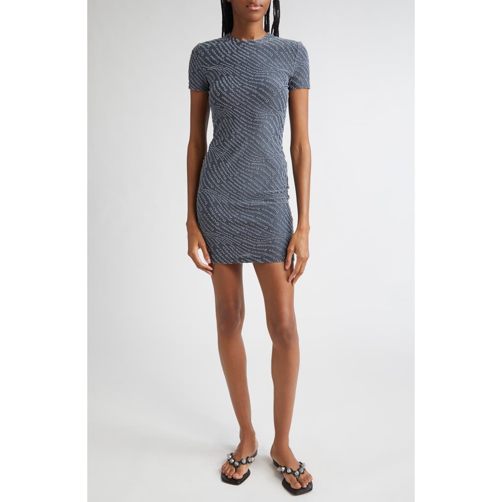Alexander Wang Mini Dress In Graphite In Gray