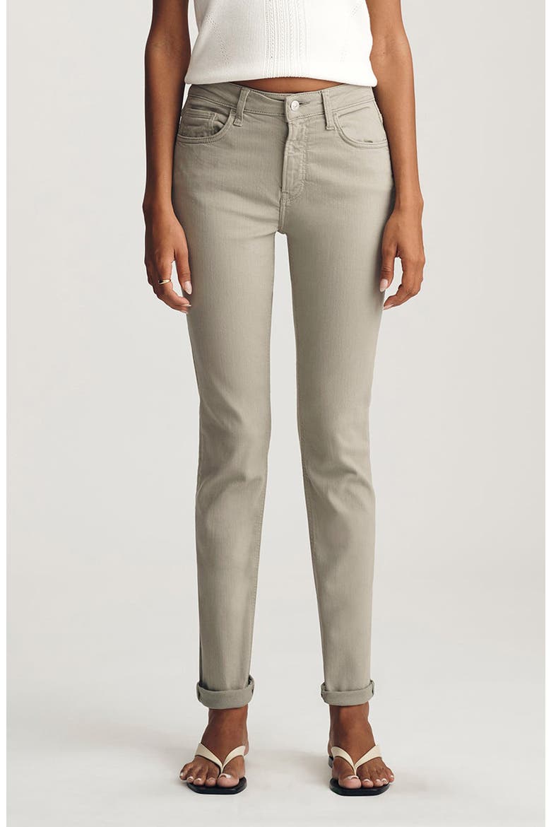 Kathleen Mid Rise Slim Boyfriend Jeans, Main, color, DESERT SAGE FLEX BLUE