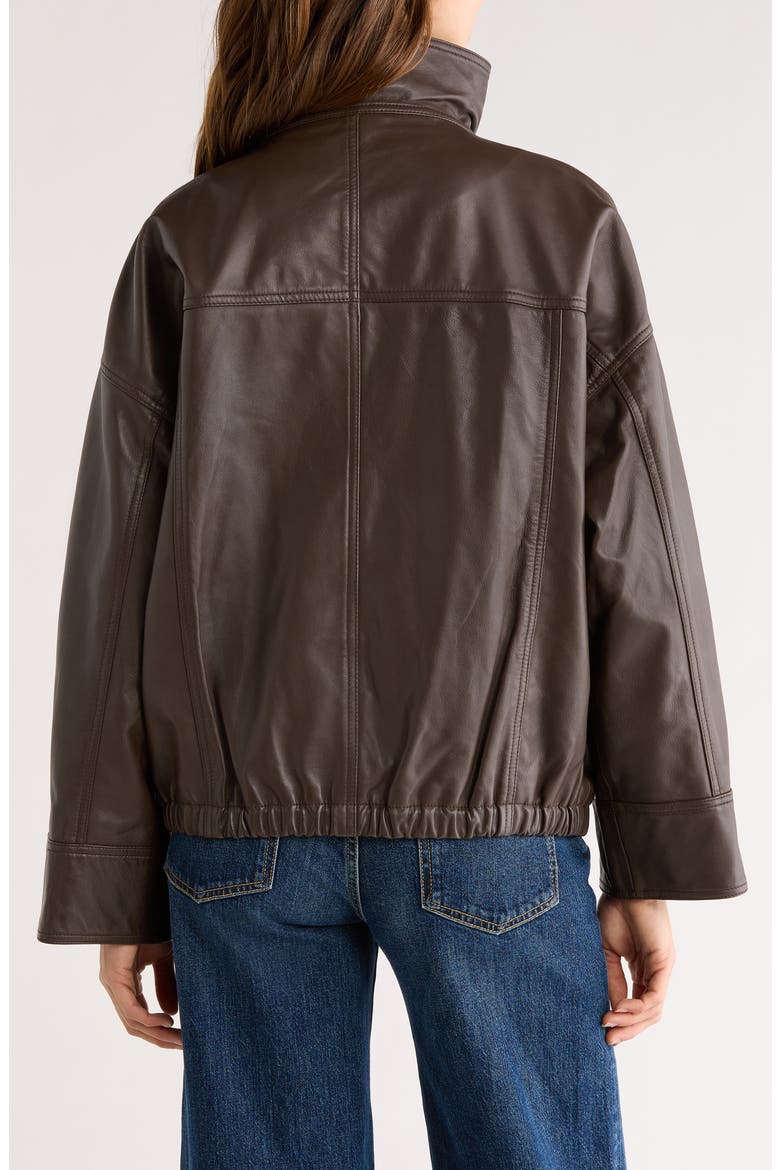 Reinvented Leather Jacket, Alternate, color, EARTH