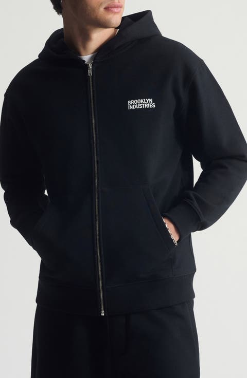 Logo Cotton Zip Hoodie