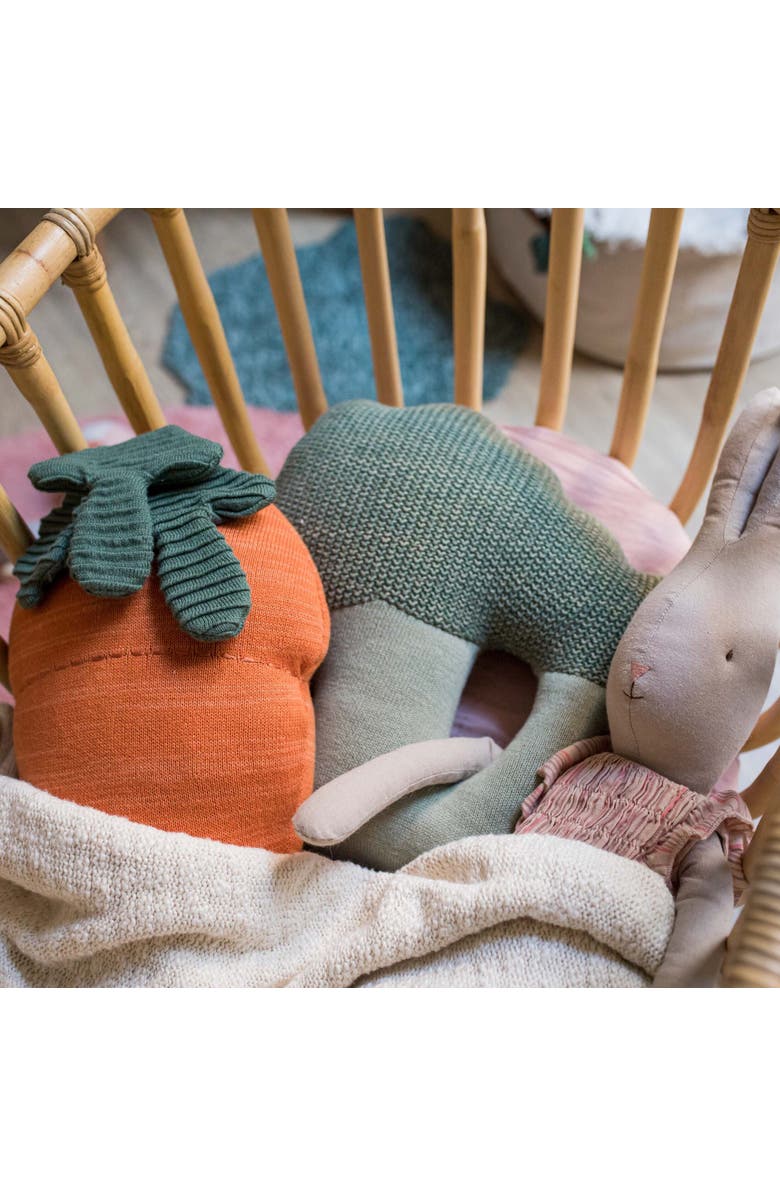 Lorena Canals Knitted cushion Brucy the Broccoli, Alternate, color, Dark Green, Light Green