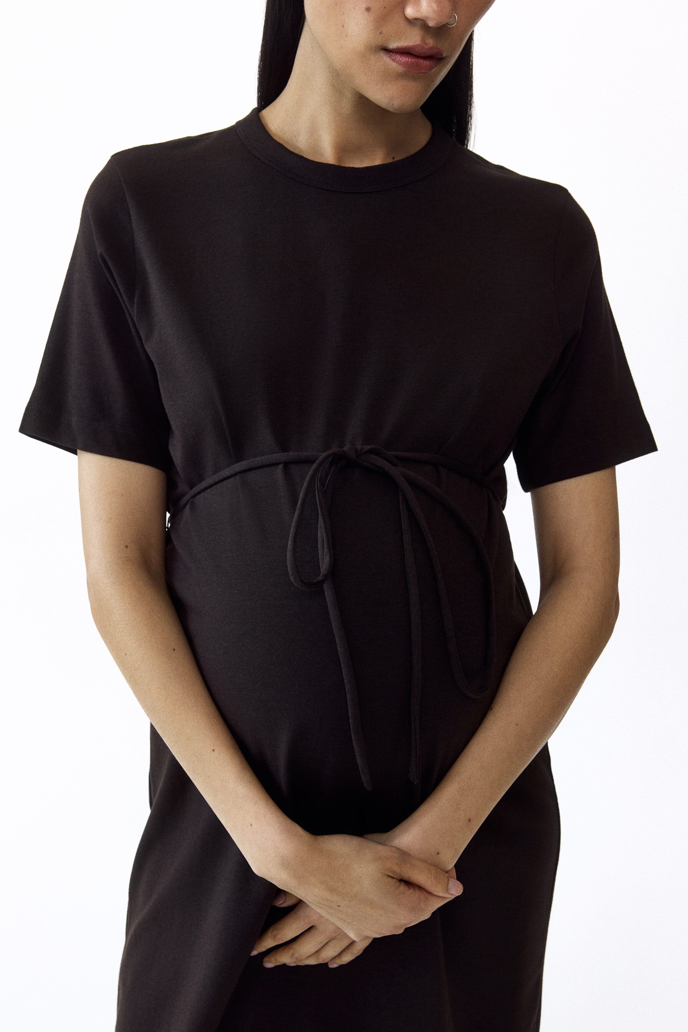 Mama tie-detail t-shirt dress - image 2