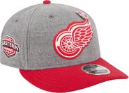 New Era Men's New Era  Gray/Red Detroit Red Wings Wool Pin Low Profile 9FIFTY Snapback Hat
