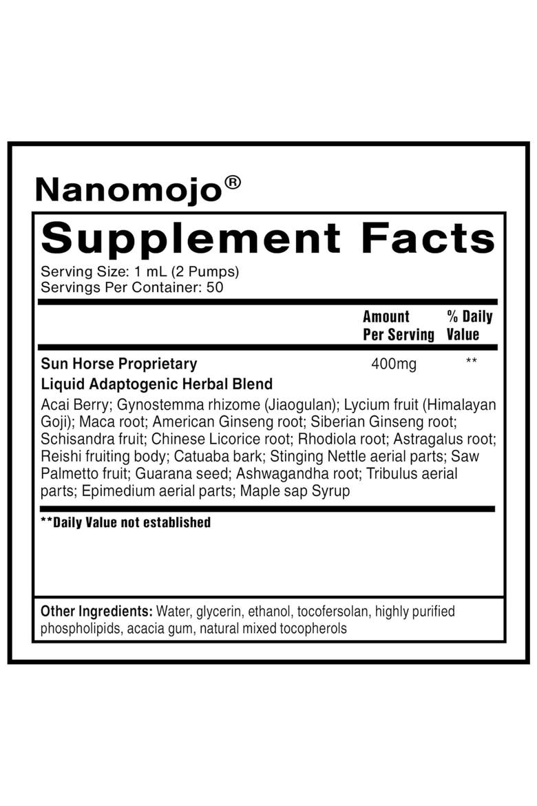 NanoMojo Adaptogenic Epimedium Rhodiola and Ginseng Supplement, Alternate, color, None