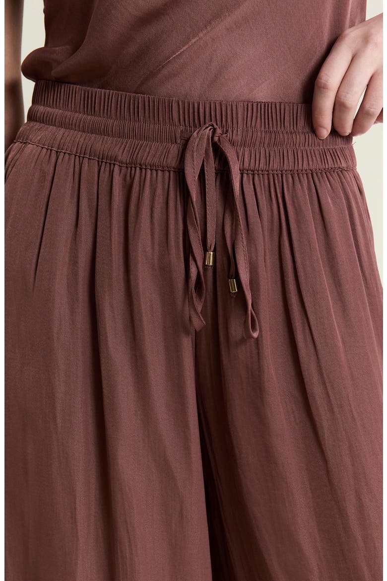Cheeta Wide Leg Pajama Pants, Alternate, color, CHOCOLATE