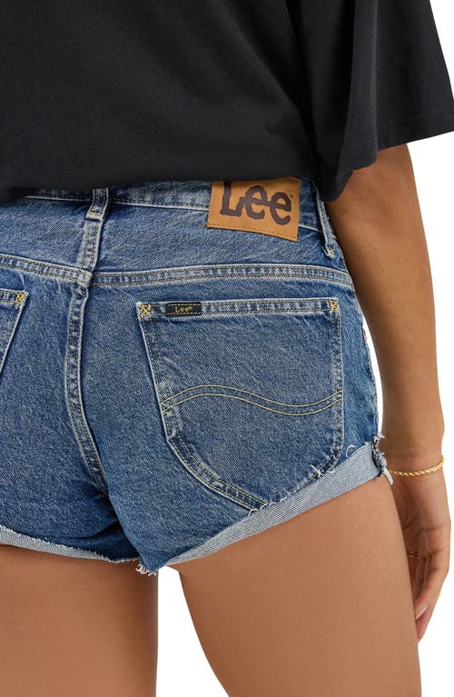 Lee Shorty Cutoff Denim Shorts In Classic Indigo