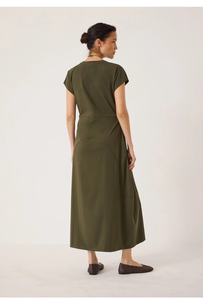 Barrel Cotton Jersey Dress, Alternate, color, Khaki