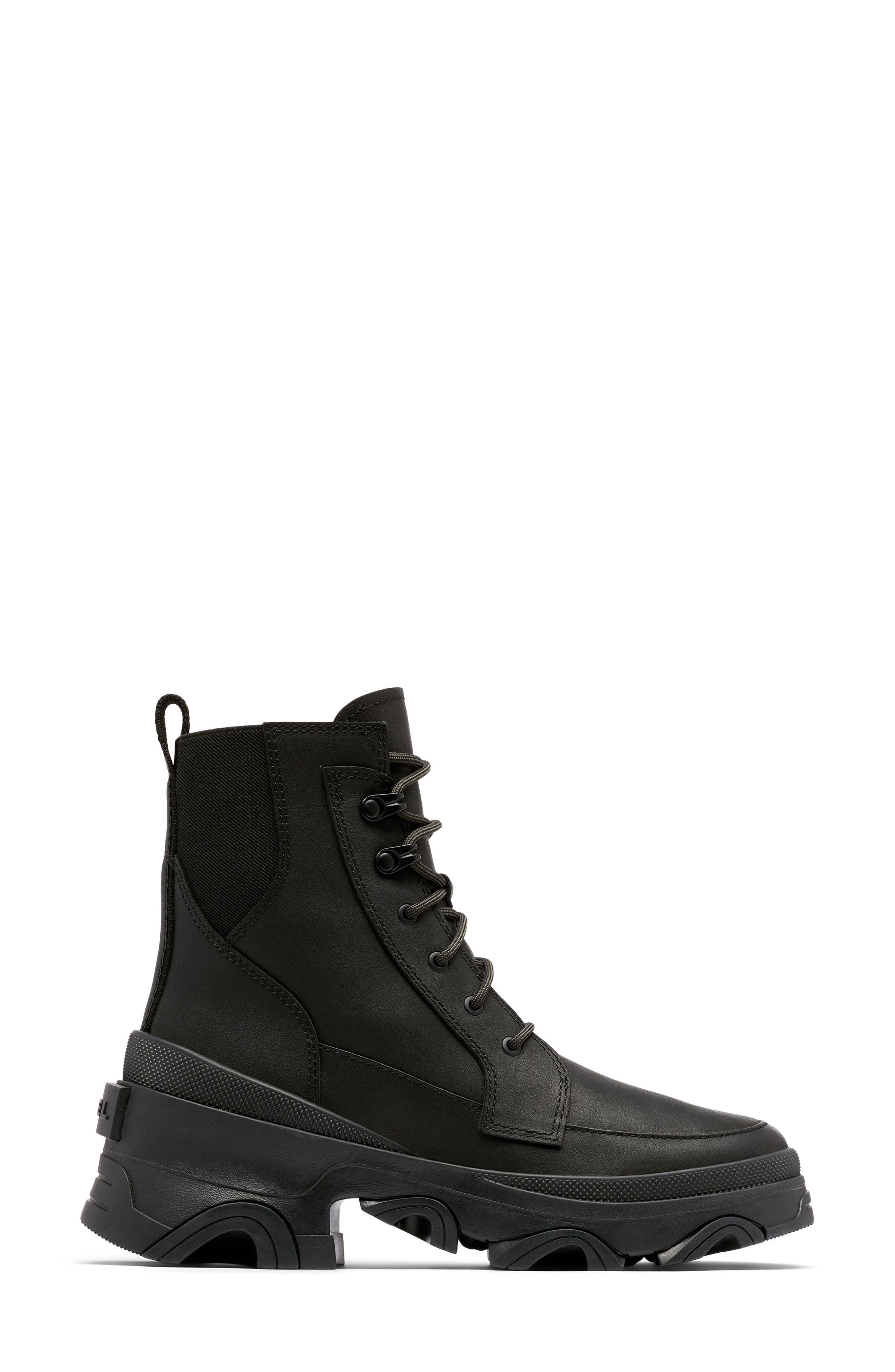 Brex™ Lace-Up Waterproof Bootie, Alternate, color, BLACK/ JET