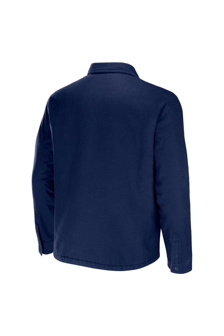 Men's NFL x Darius Rucker Collection by Fanatics Navy Tennessee Titans Canvas Button-Up Shirt Jacket, Alternate, color, Navy