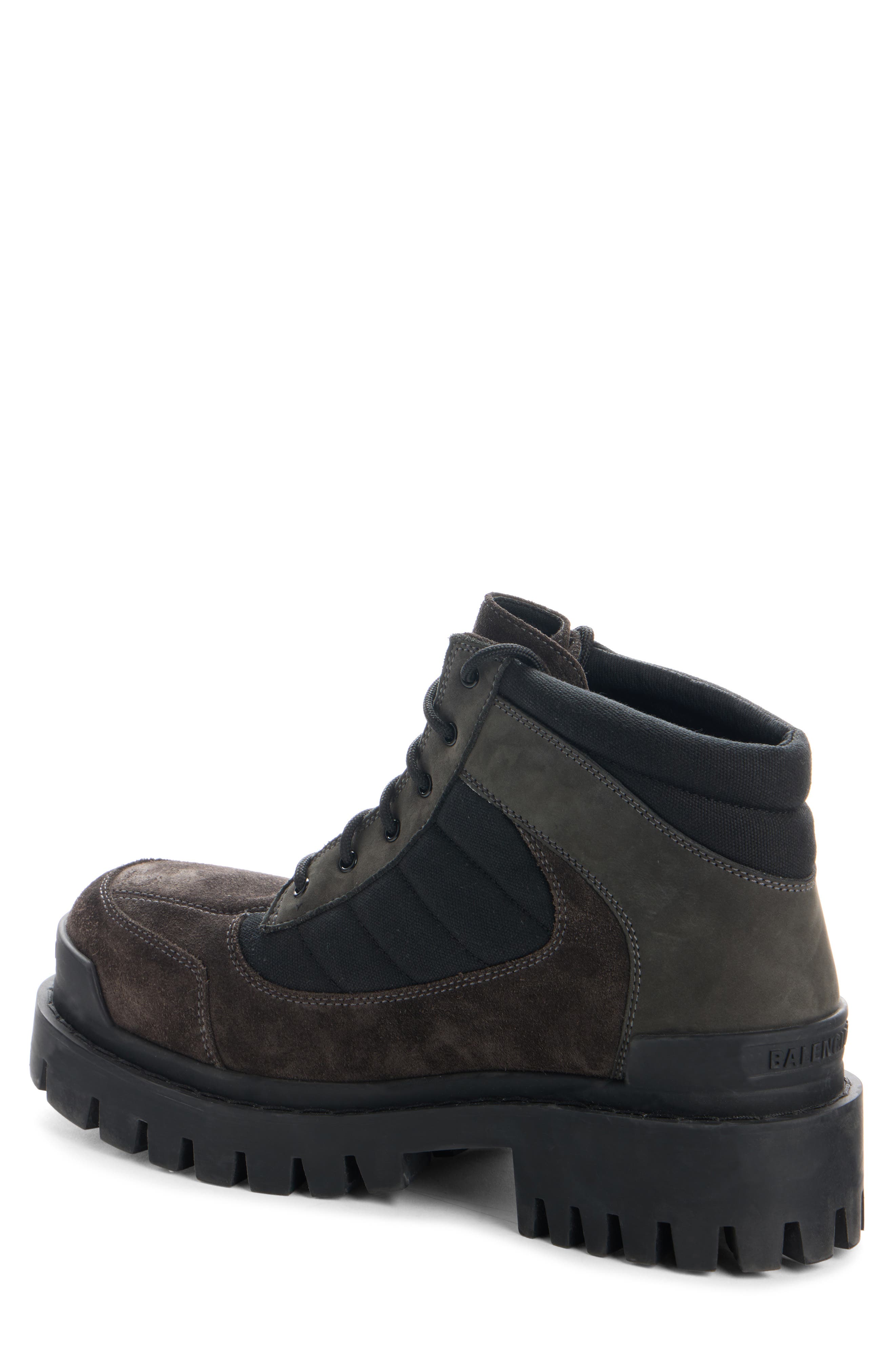 Balenciaga Combat Strike Low Boot, Alternate, color, Brown / Black