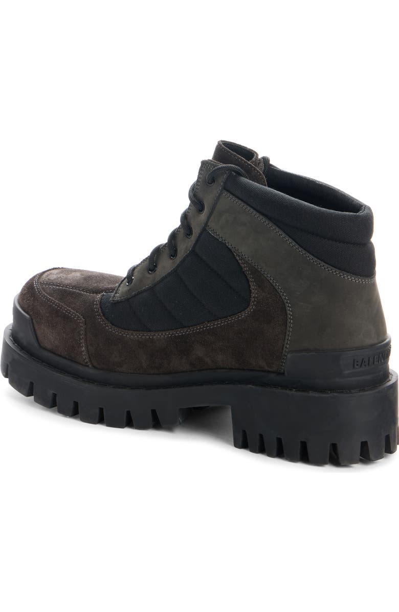 Balenciaga Combat Strike Low Boot, Alternate, color, Brown / Black