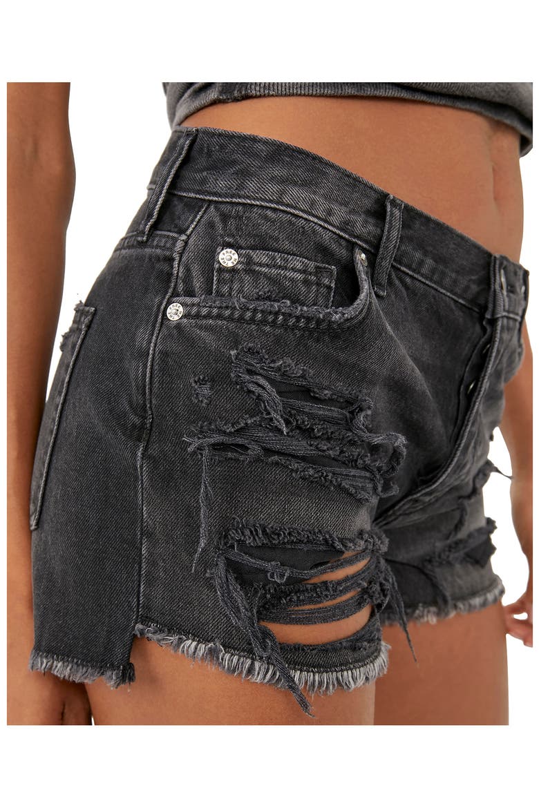 Maggie Distressed Shorts, Alternate, color, MONTERO