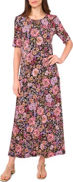 Vince Camuto Floral Print Maxi Dress