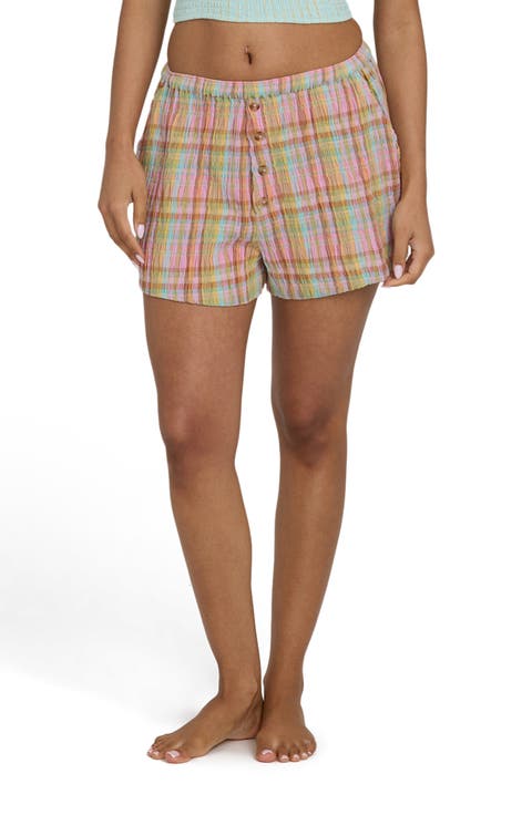 Sweet Check Print Shorts