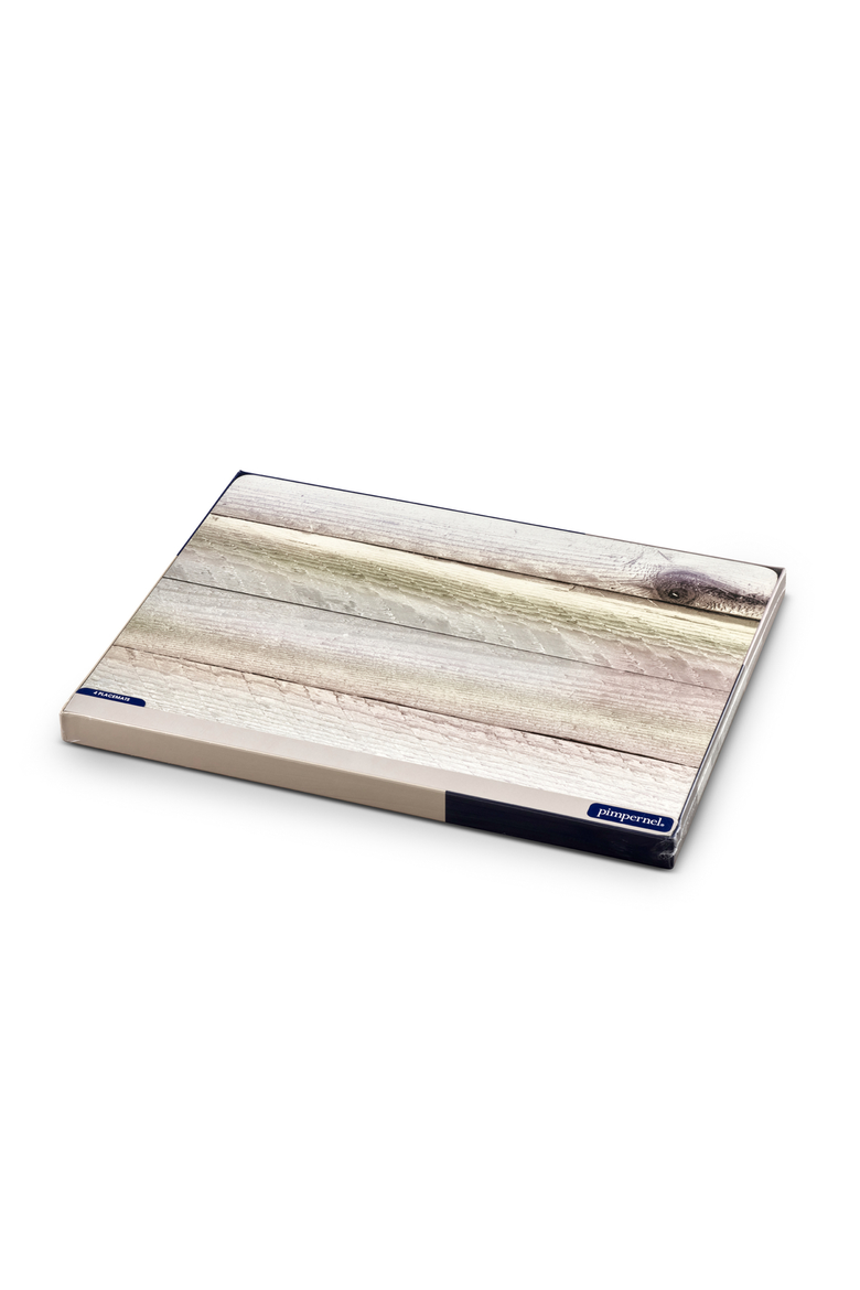 Driftwood Set of 4 Cork Back Placemats, Alternate, color, Driftwood