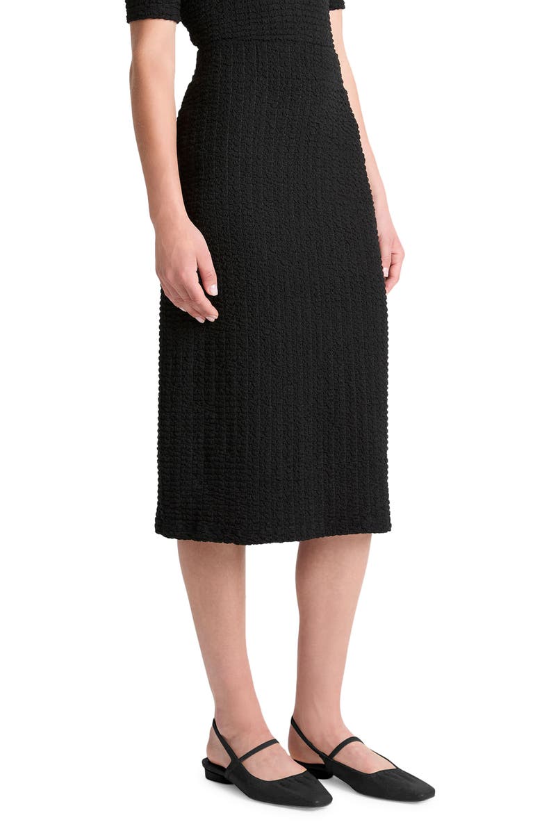 Vince Textured Midi Skirt, Alternate, color, Black