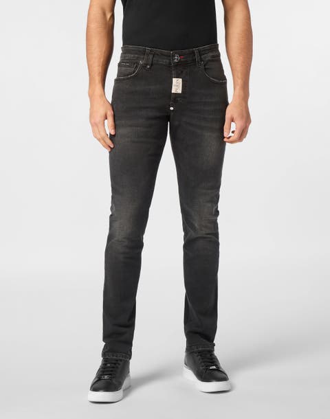 Jeans Super Straight Cut Hexagon Logo Men
