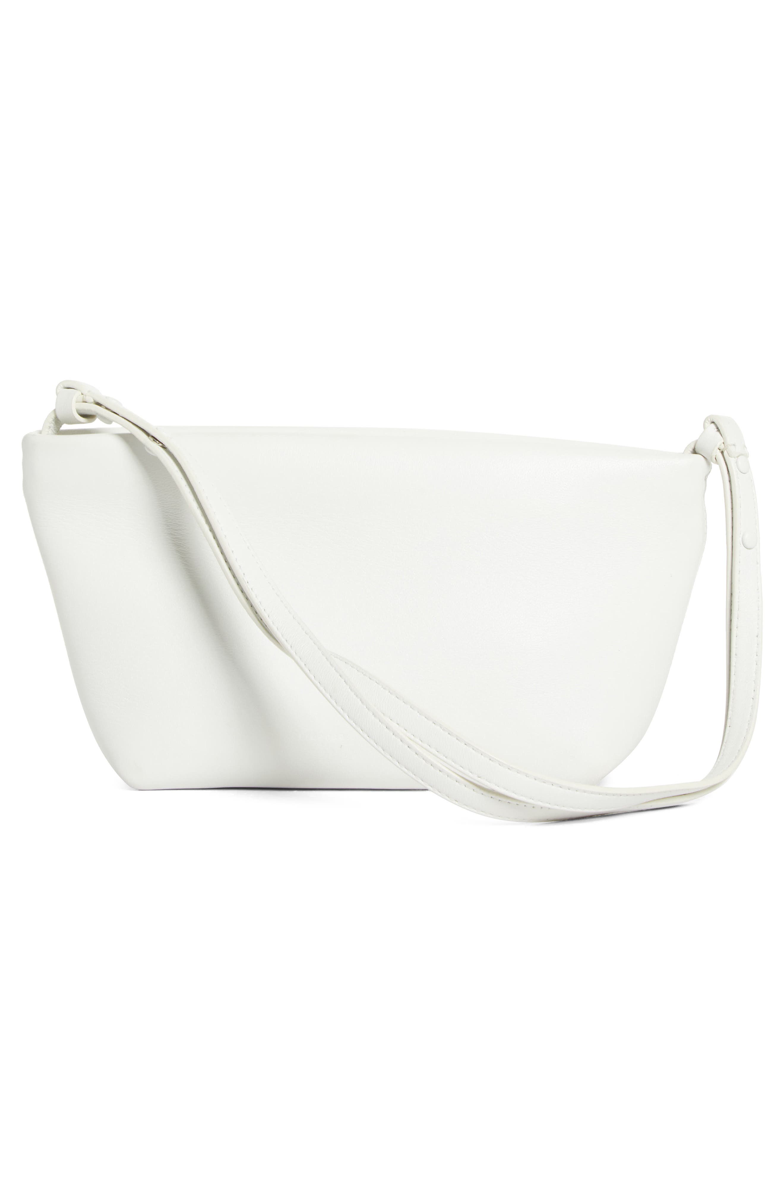 Bond Leather Shoulder Bag, Alternate, color, WHITE