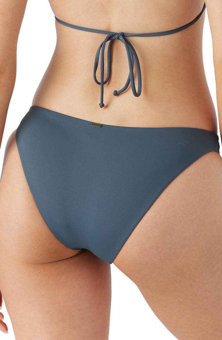 O'Neill Rockley Saltwater Solids Bikini Bottoms, Alternate, color, Slate