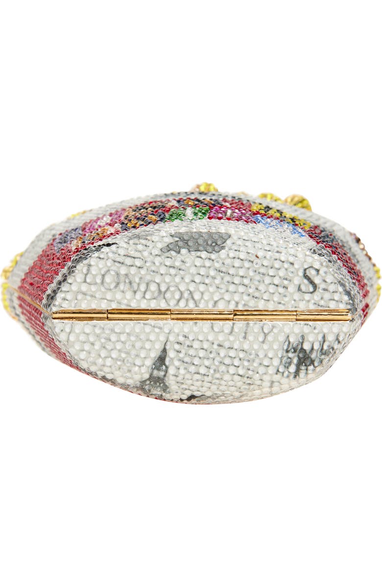 JUDITH LEIBER COUTURE French Fries & Chips Crystal Embellished Clutch, Alternate, color, Champagne Transparent Multi