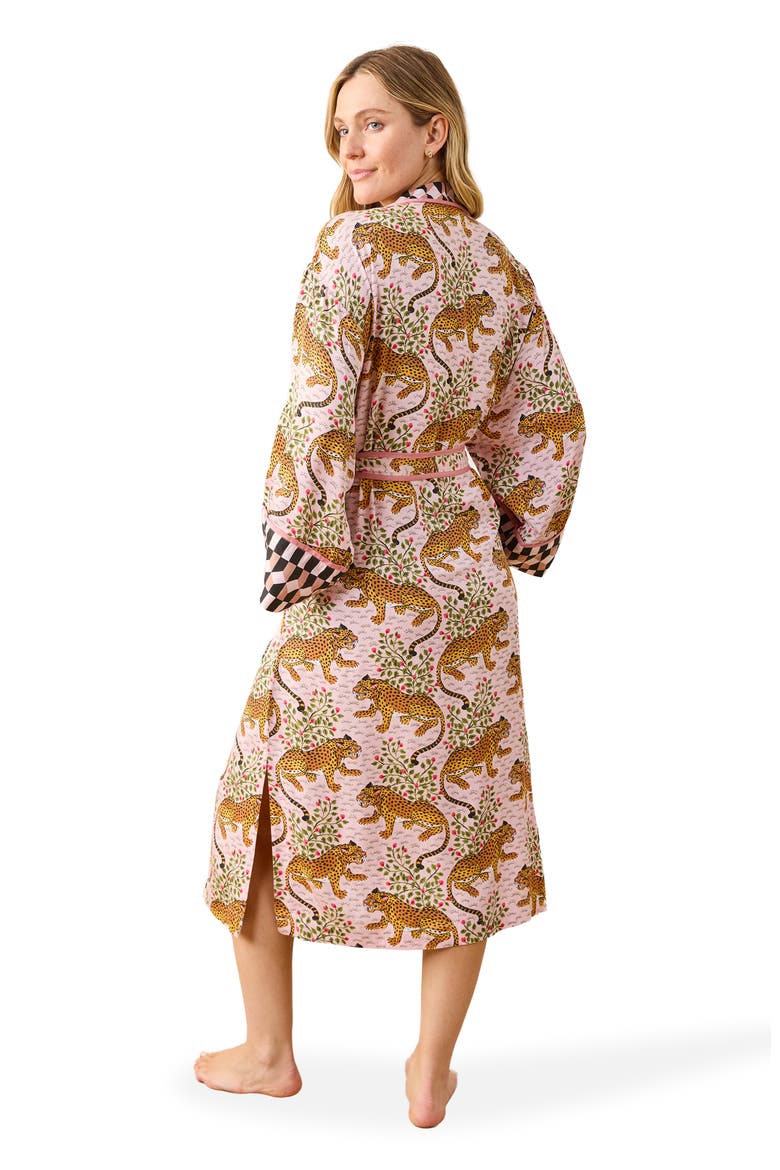 Eco Satin Robe, Alternate, color, Blush